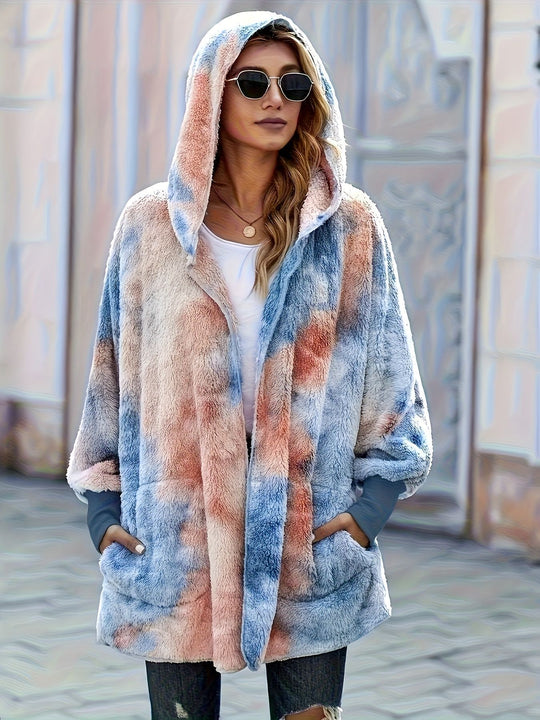 Damen Kapuzenjacke aus kuscheligem Teddyfell Heidi-Mode