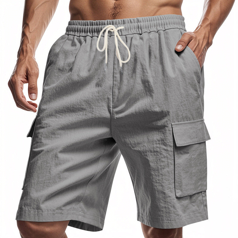 Herren Cargo-Shorts mit mehreren praktischen Taschen und elastischem Bund Heidi-Mode
