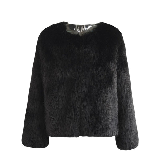 Damen Kuschelige Fleecejacke mit Lockenstruktur Heidi-Mode