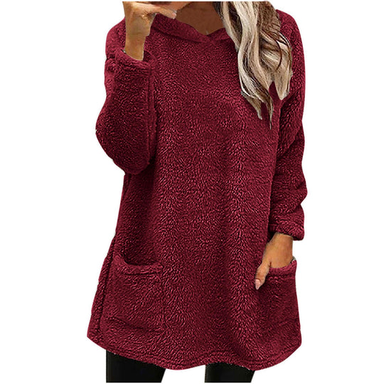 Damen Kuschelige Fleece-Pullover Heidi-Mode