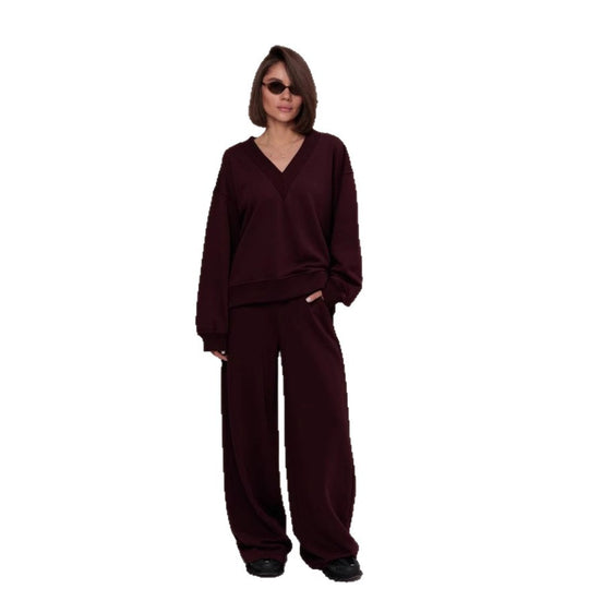 Damen lässiges Sweatshirt- und Jogginghose-Set Heidi-Mode