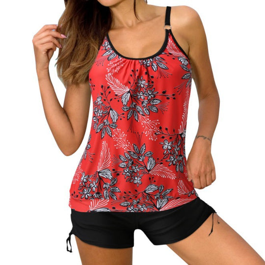 Damen Sportlicher Tankini mit stylischem Schnitt und Shorts Heidi-Mode