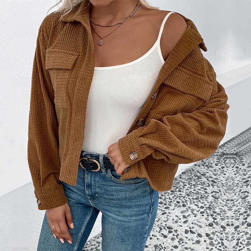 Damen leichte Kordjacke Heidi-Mode