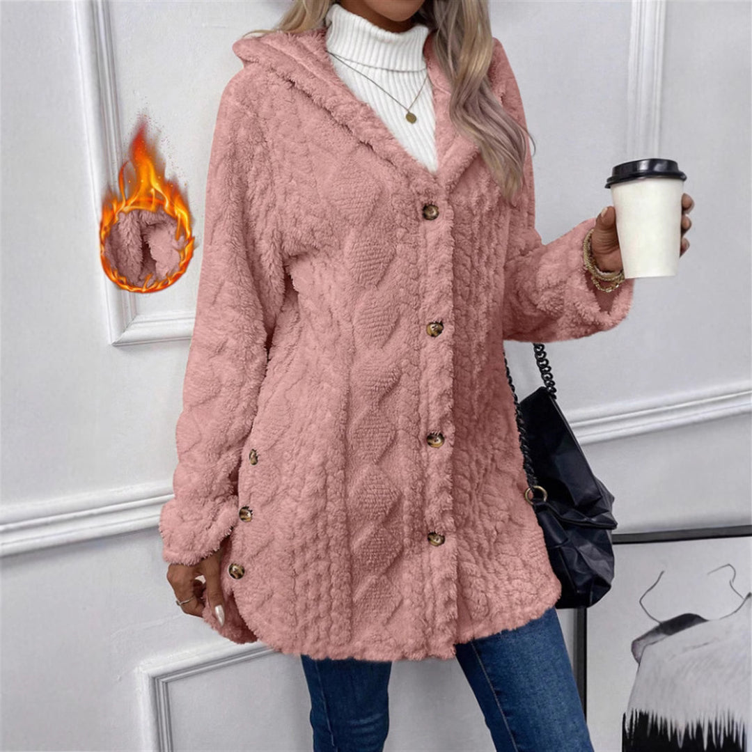 Damen Kuschelige Oversized Jacke Heidi-Mode