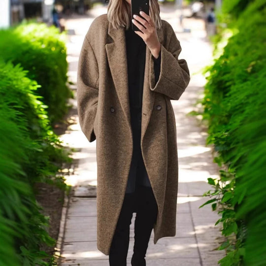 Damen oversized Wollmantel Heidi-Mode