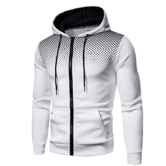 Herren Sportlicher Zip-Hoodie mit atmungsaktivem Mesh-Einsatz Heidi-Mode