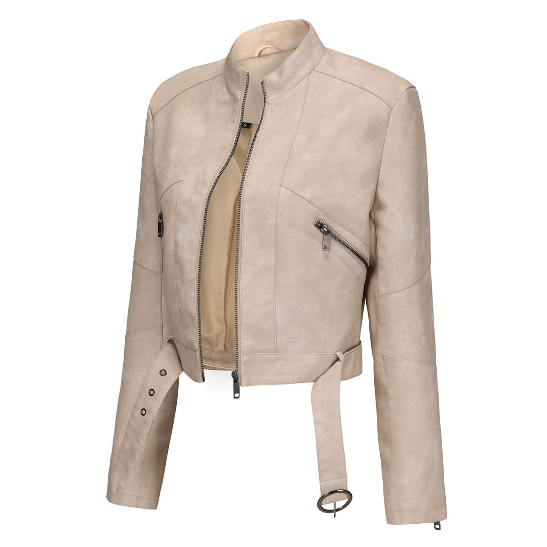 Damen moderne croppedjacke mit stylischem Detail Heidi-Mode