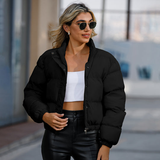 Damen modische kurz geschnittene Steppjacke Heidi-Mode