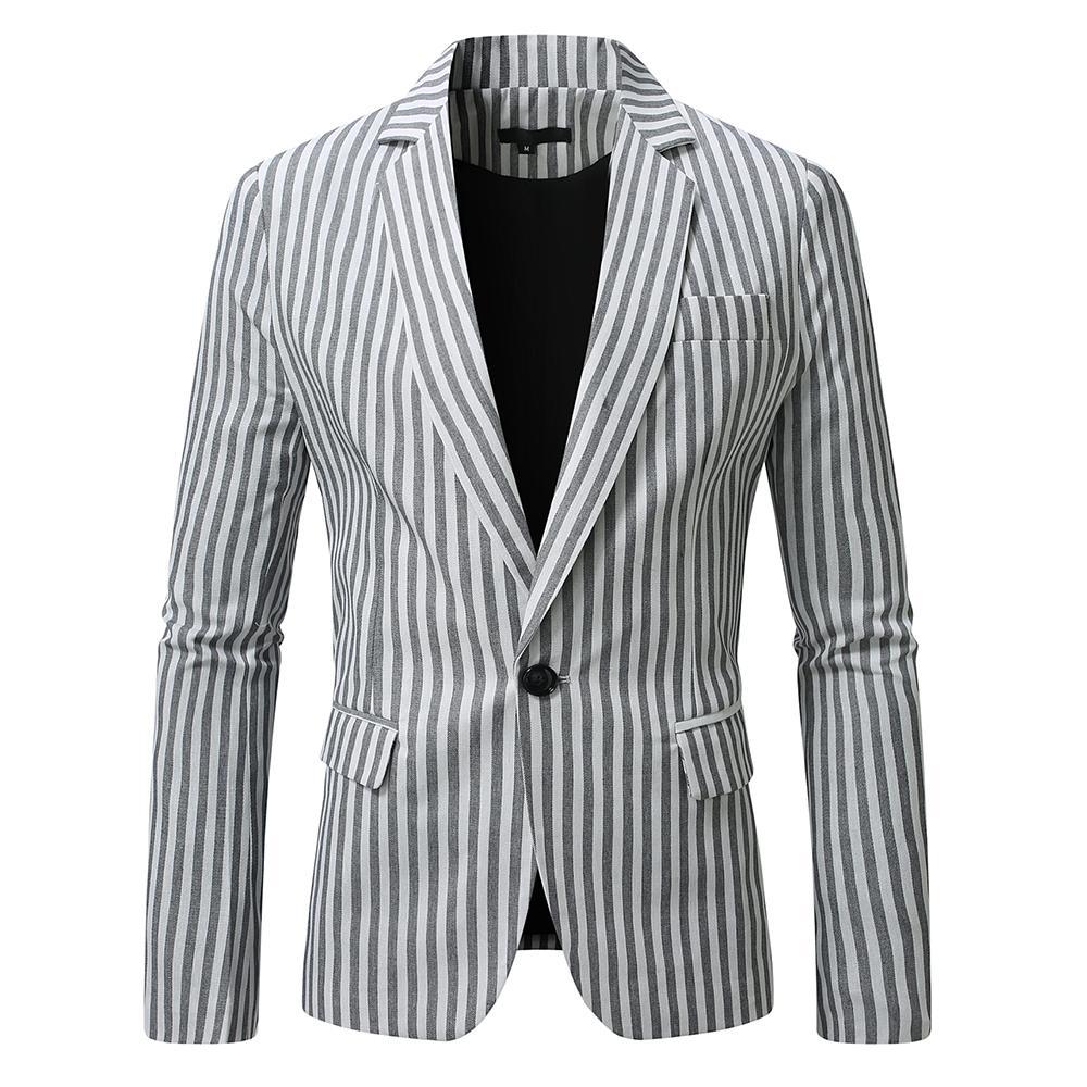Herren eleganter Blazer mit feinen Streifen Heidi-Mode