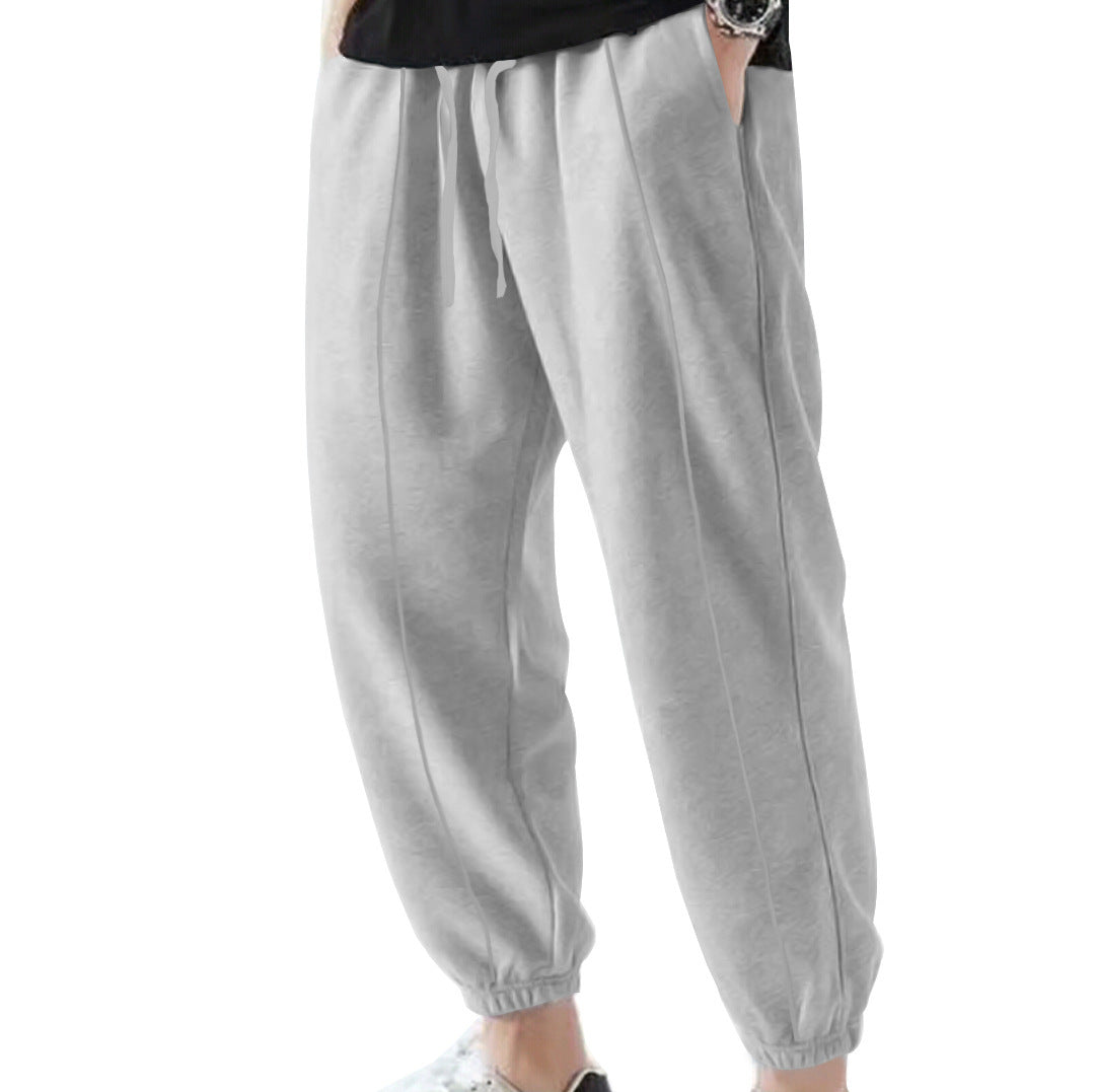 Herren Jogginghose aus atmungsaktivem Material mit verstellbarem Bund Heidi-Mode