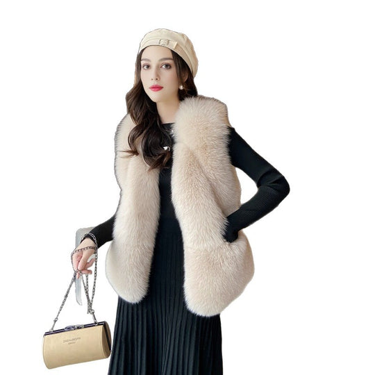 Damen Weste aus luxuriös flauschigem Kunstpelz Heidi-Mode