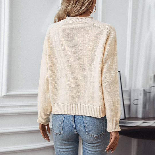 Damen Pullover mit festlichem Weihnachtsbaum-Motiv Heidi-Mode