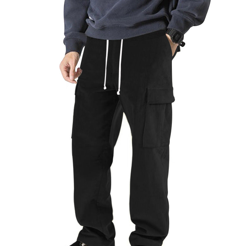 Damen Cargo-Hose mit elastischem Bund und praktischen Seitentaschen Heidi-Mode