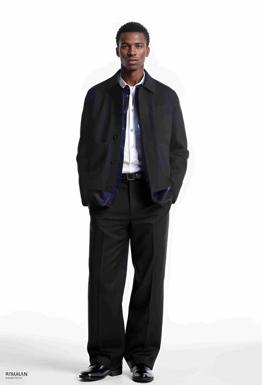 Herren leichte Utility-Jacke mit funktionalen Taschen und modernem Schnitt Heidi-Mode