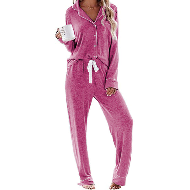Damen Schlafanzug-Set aus weichem, atmungsaktivem Material Heidi-Mode