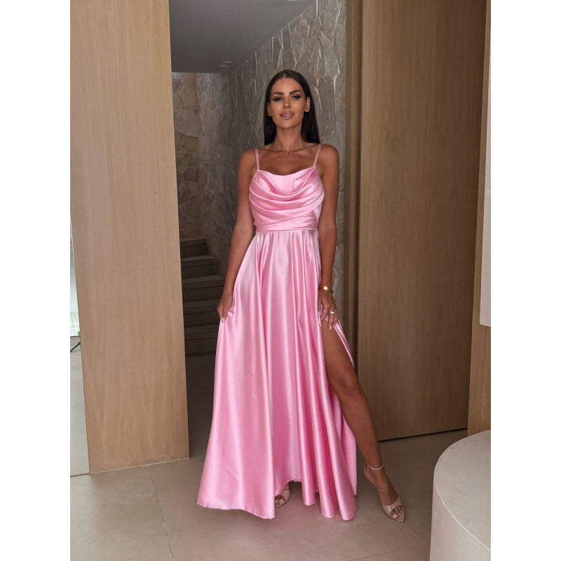 Damen Elegantes Bodenlanges Abendkleid Heidi-Mode