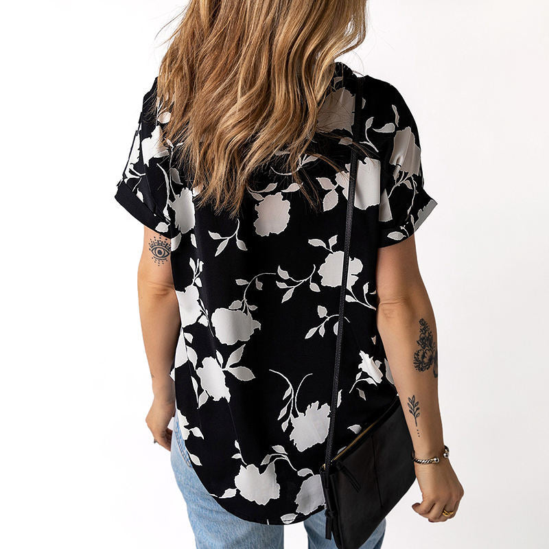 Damen Bluse mit floralem Design Heidi-Mode