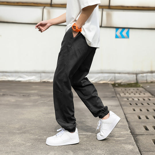 Herren lässige Cargo-Hose mit elastischem Bund und praktischen Seitentaschen Heidi-Mode