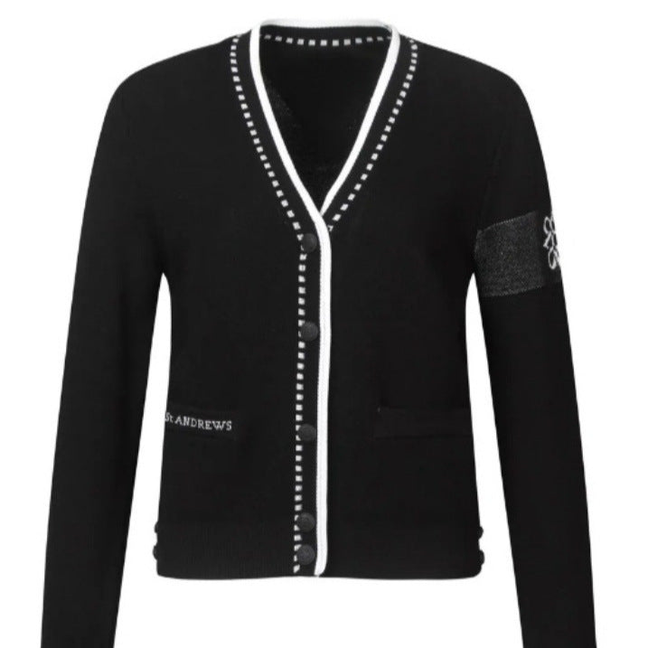 Damen modische Strickjacke mit strukturiertem Design und Taschen Heidi-Mode