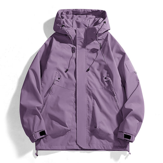 Damen Outdoor-Jacke mit verstellbarer Kapuze und atmungsaktiven Einsätzen Heidi-Mode
