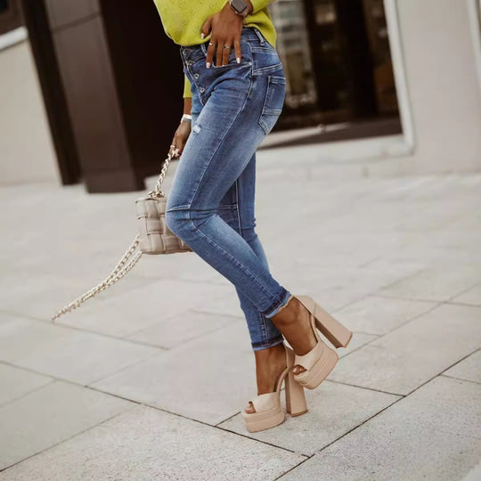 Damen Skinny Jeans Heidi-Mode