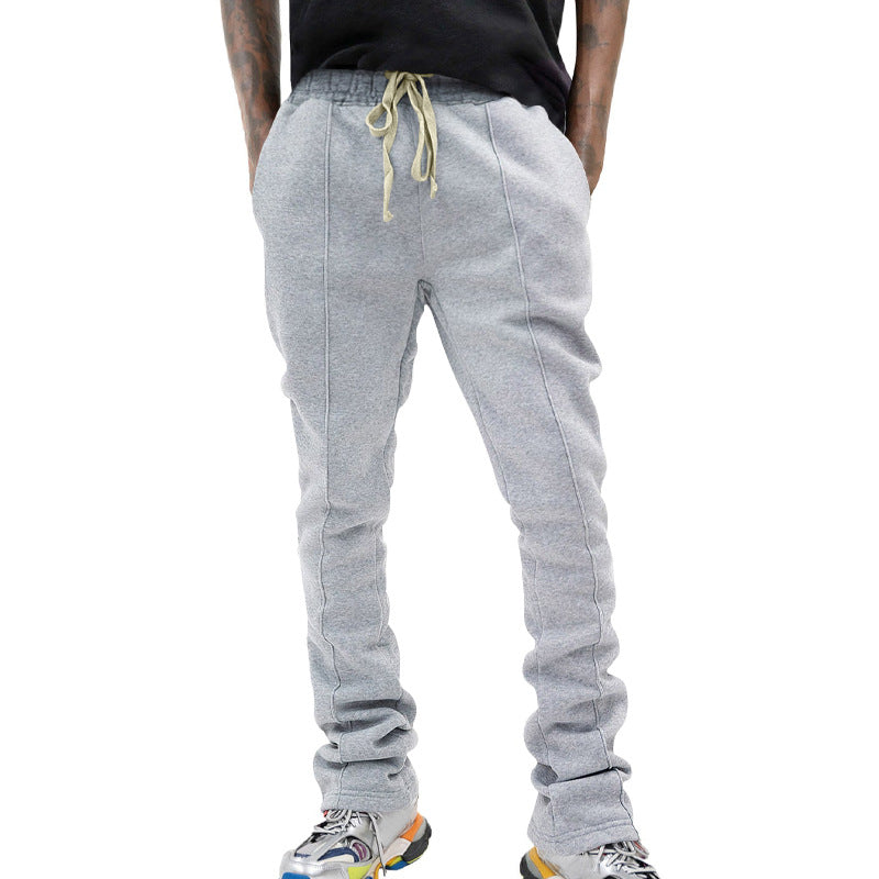 Herren sportliche Sweatpants mit seitlichen Kontraststreifen Heidi-Mode