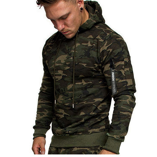 Herren sportlicher Hoodie mit seitlichem Reißverschluss Heidi-Mode