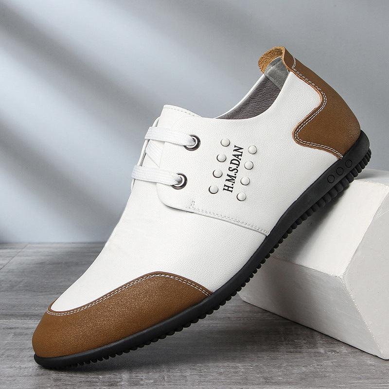 Herren Sleek Casual Leder Sneakers mit verbessertem Komfort Heidi-Mode