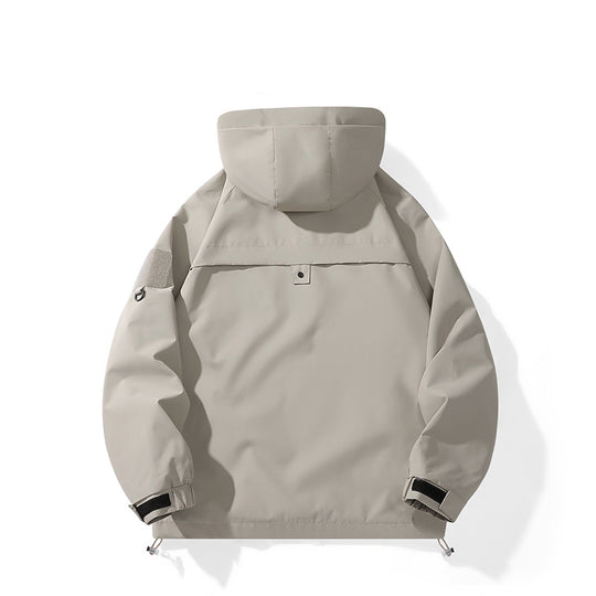 Damen technische Outdoor-Jacke mit verstellbarem Kapuzendesign und praktischen Taschen Heidi-Mode