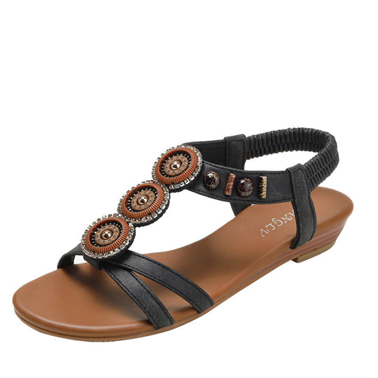 Damen Bunte Ethno Sandalen Heidi-Mode