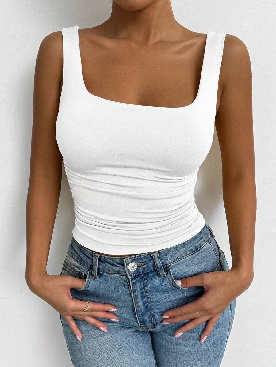 Damen Figurbetontes Top Heidi-Mode
