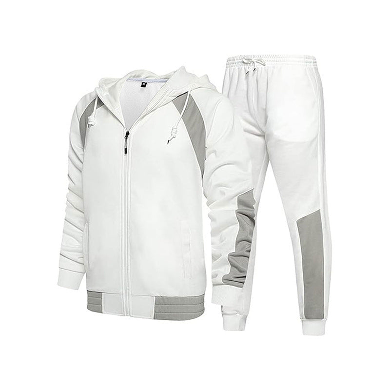 Herren Sportlicher Trainingsanzug mit hohem Kragen und praktischen Taschen Heidi-Mode