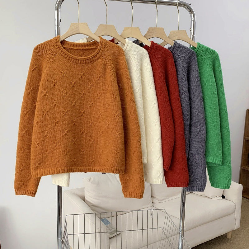Damen Kuscheliger Strickpullover mit strukturiertem Muster Heidi-Mode