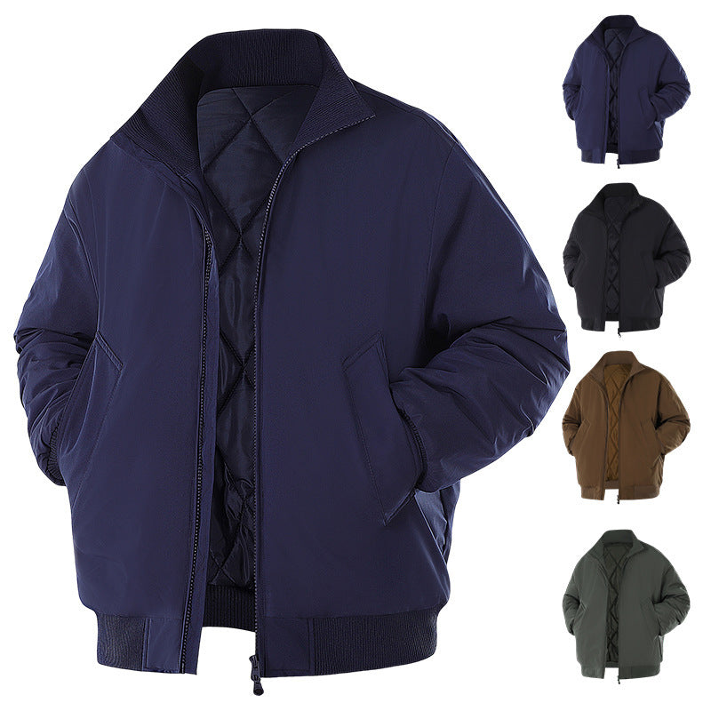 Herren Winterjacke mit warmem Innenfutter und praktischen Taschen Heidi-Mode