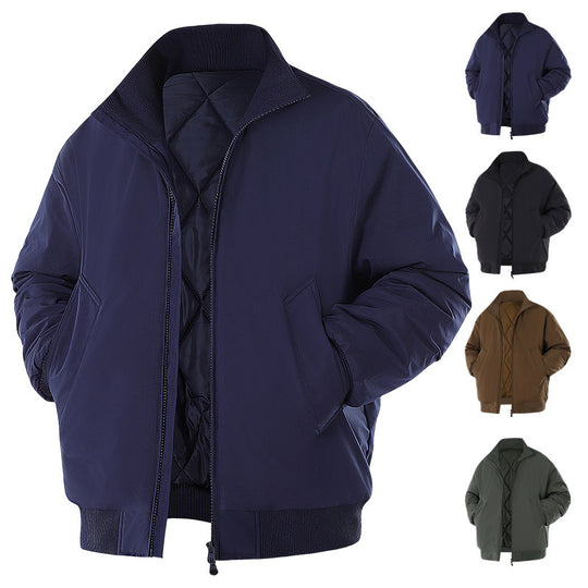 Herren Winterjacke mit warmem Innenfutter und praktischen Taschen Heidi-Mode