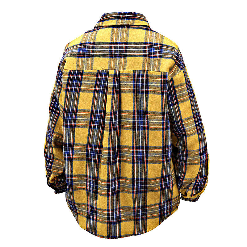 Herren Flanellhemd mit kariertem Design und aufgesetzter Brusttasche Heidi-Mode