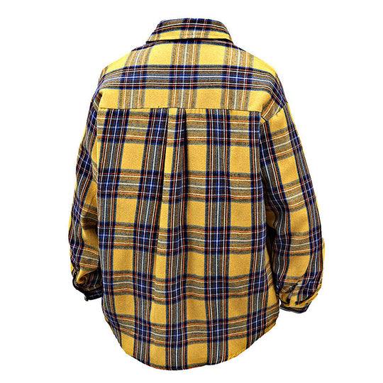 Herren Flanellhemd mit kariertem Design und aufgesetzter Brusttasche Heidi-Mode