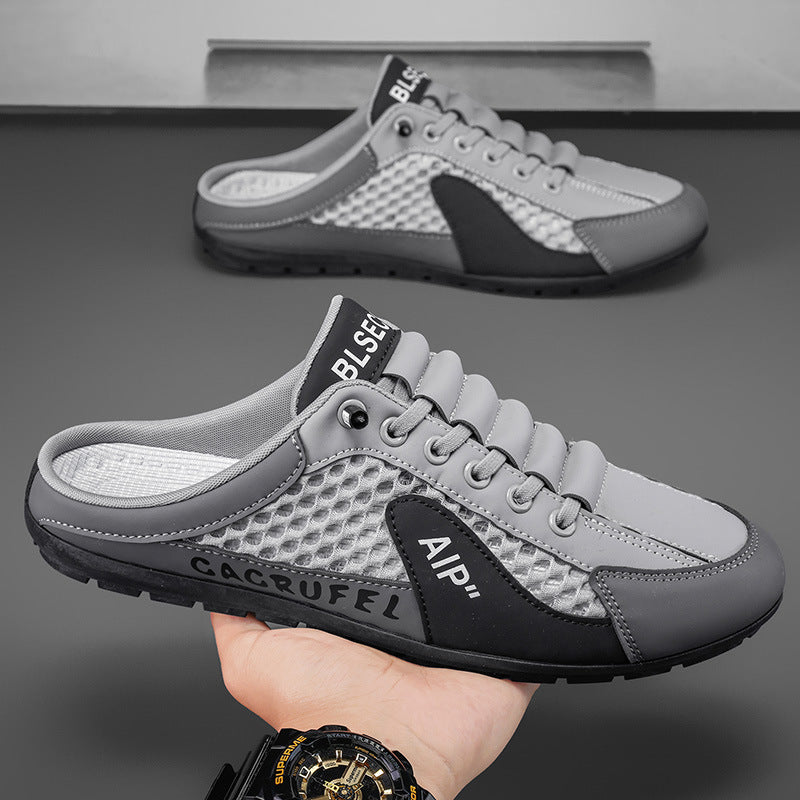 Herren Leichte Slip-On Freizeitsneaker mit Atmungsaktivem Mesh-Design Heidi-Mode