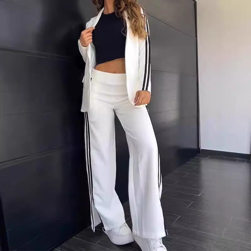 Damen Sportliches Blazer- und Hosen-Set Heidi-Mode