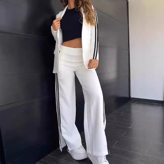Damen Sportliches Blazer- und Hosen-Set Heidi-Mode