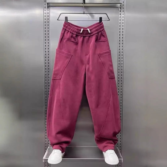 Damen bequeme Sweathose mit Cargo-Taschen Heidi-Mode
