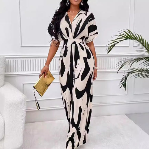 Damen Eleganter Jumpsuit mit weit geschnittenem Bein und raffiniertem Design Heidi-Mode