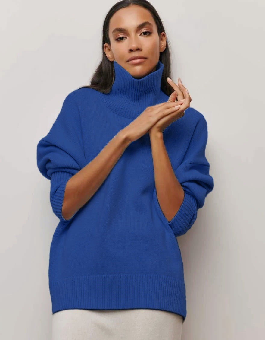 Damen kuscheliger Rollkragenpullover Heidi-Mode