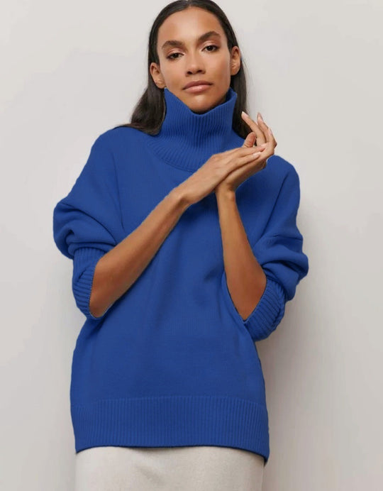 Damen kuscheliger Rollkragenpullover Heidi-Mode