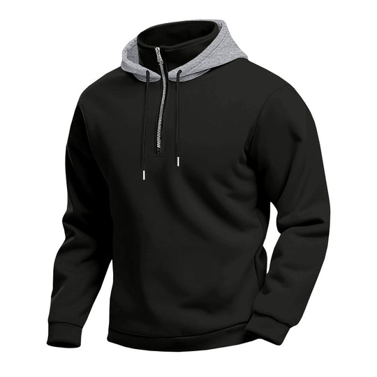 Herren Kapuzenpullover mit modernem Reißverschluss und atmungsaktiver Stoffqualität Heidi-Mode