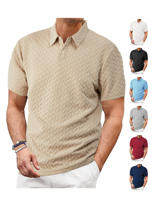 Herren Poloshirt aus atmungsaktiver Baumwolle Heidi-Mode