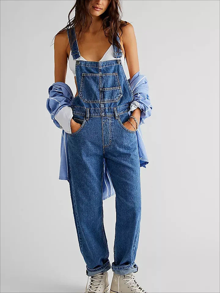 Damen Lässige und bequeme Latzhose Heidi-Mode
