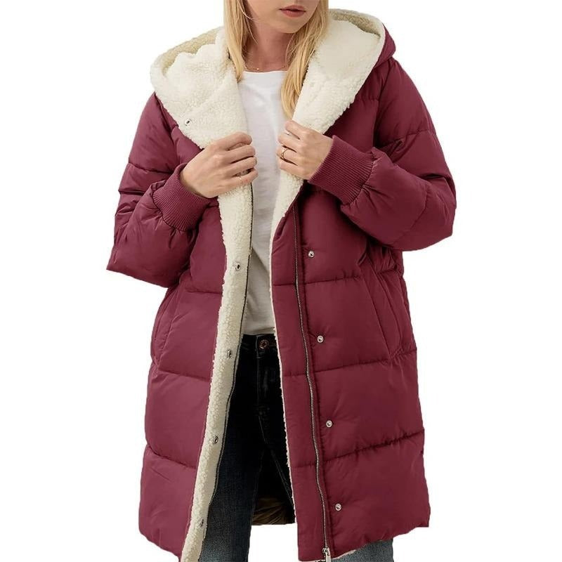 Heidi-Mode | Luxuriöse Wendbare Baumwolljacke mit Kapuze