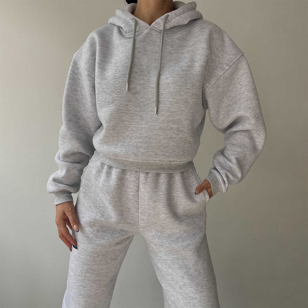 Damen modisches und lässiges Hoodie-Set mit weitem Schnitt Heidi-Mode