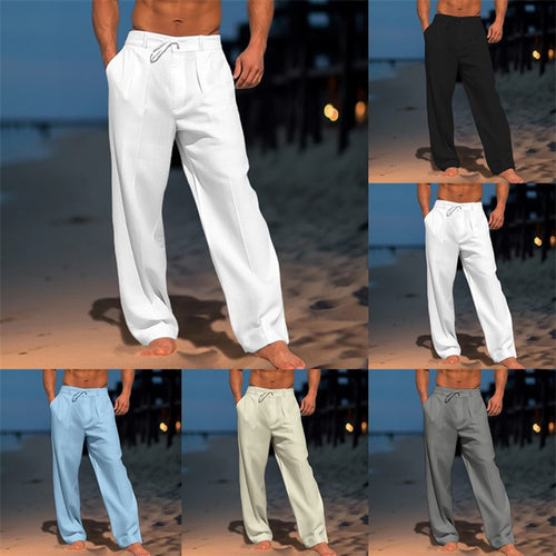 Herren Freizeithose mit elastischem Bund und praktischen Taschen Heidi-Mode